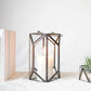 Geometric Lantern, Nickel Black - Set - 8.6'' & 6.69'' - Behoma