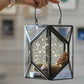 Geometric Lantern, Nickel Black - Set - 8.6'' & 6.69'' - Behoma