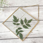 Glass & Brass Hanging Frame (8x8) - Behoma