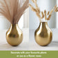 Golden Droplet Vase - 6.1''X5.1'' - Behoma