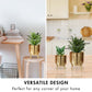 Golden Metal Planter Set