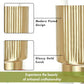 Golden Metal Fluted Planter - 7.8" - Behoma