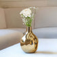 Golden Metal vase, Medium - Behoma