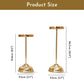 Golden Pillar Candle Holder Set - Behoma