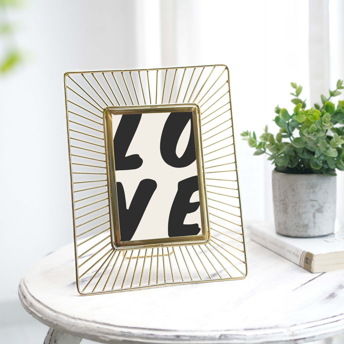 Golden Sun Ray Photo Frame - 4x6 - Behoma