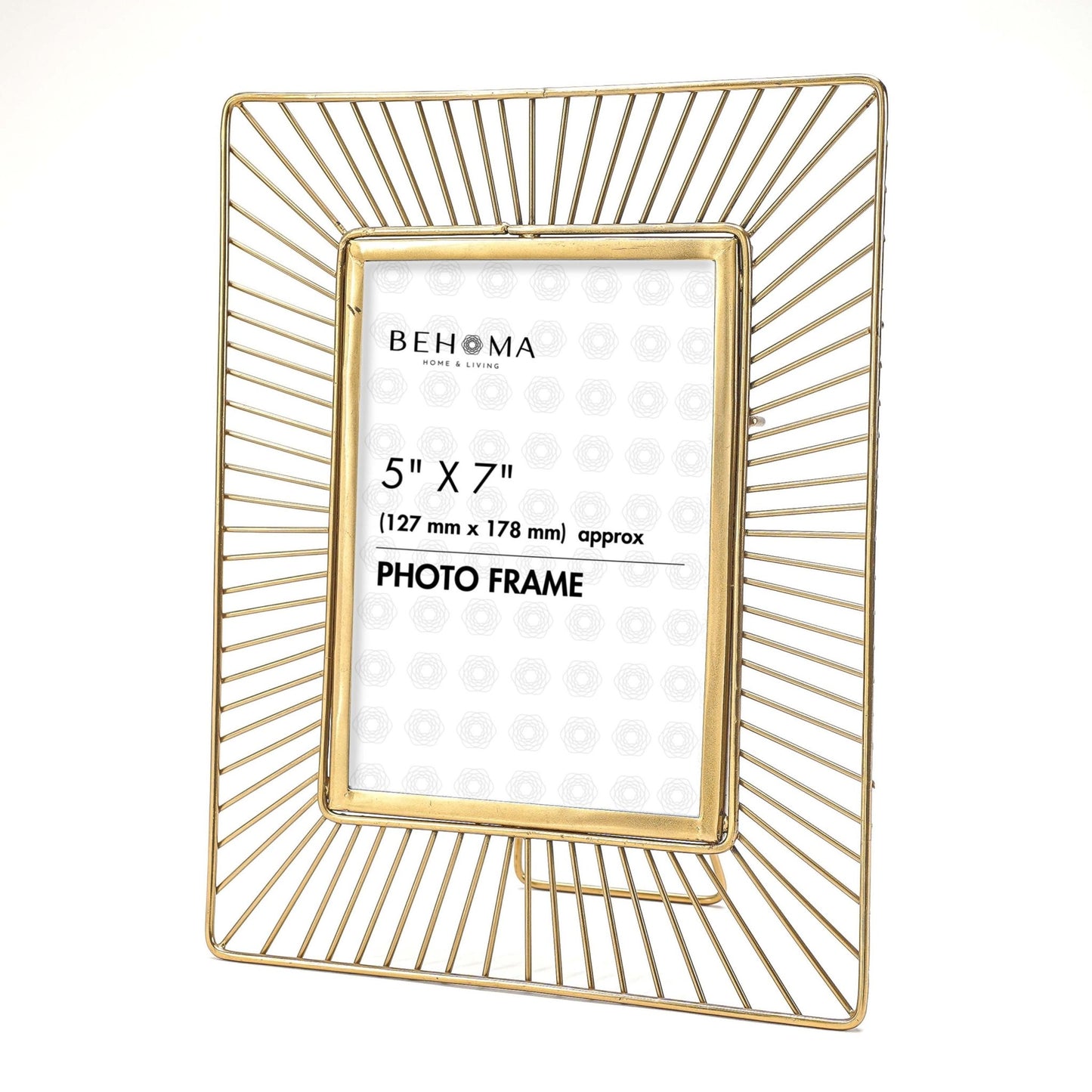 Golden Sun Ray Photo Frame - 5x7 - Behoma