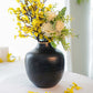 Hammered Flower Vase - Black, 7.8'' - Behoma