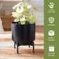 Hammered Indoor Planter - Matt black, 7.7'' - Behoma