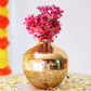 Hammered Metal Flower Vase | Gold - Behoma