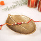 Leaf - shaped Platter, Golden, Small - Behoma