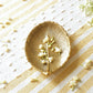 Leaf - shaped Platter, Golden, Large - Behoma, Holi platter, holi tray, trays for holi