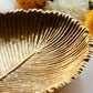 Leaf - shaped Platter, Golden, Small - Behoma