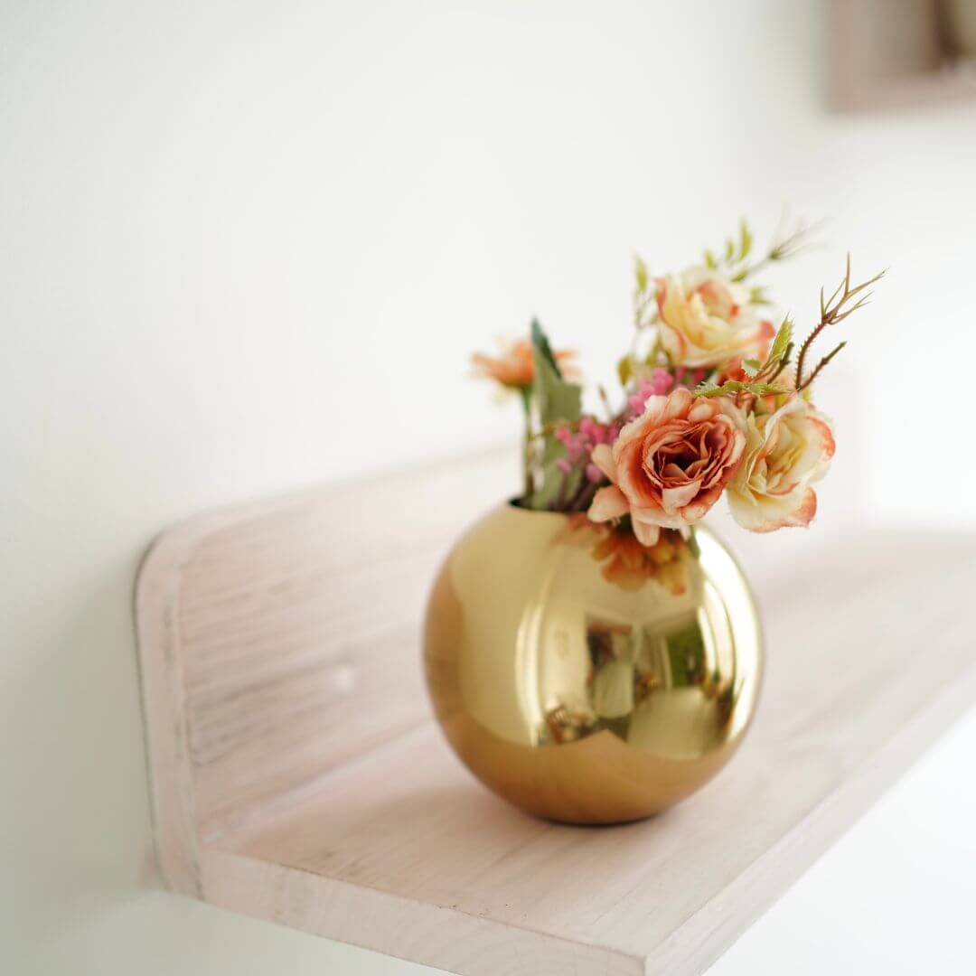 Metal Ball Flower Vase - 4.1'' - Behoma