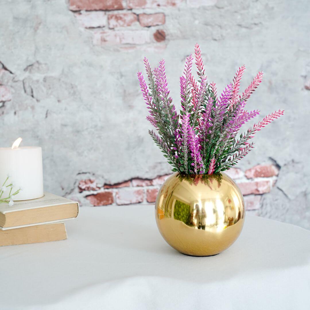 Metal Ball Flower Vase - 4.1'' - Behoma