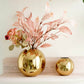 Metal Ball Flower Vase, Gold - Set - 6.6'' & 4.1'' - Behoma