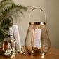 Metal Cage Lantern, Brass - 7.2''X 7.08'' - Behoma