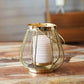 Metal Cage Lantern, Brass - 7.2''X 7.08'' - Behoma