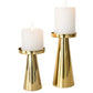 Metal Candle Holder Set of 2 - Gold - Behoma