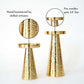 Metal Candle Holder Set of 2 - Gold - Behoma