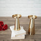 Metal Candle Holder Set of 2 - Gold - Behoma