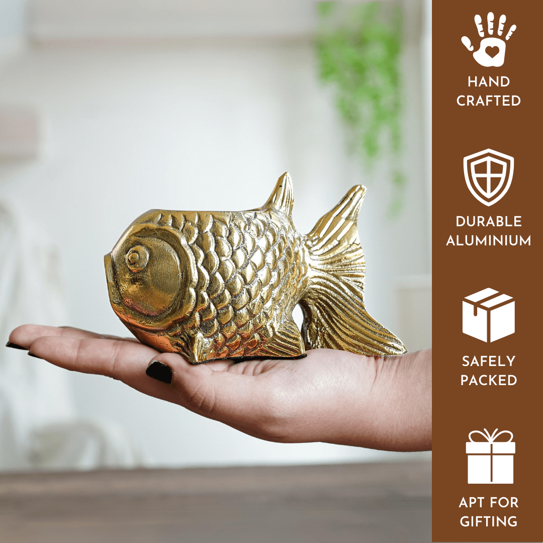 Metal Fish Candle Holder, Set - Behoma