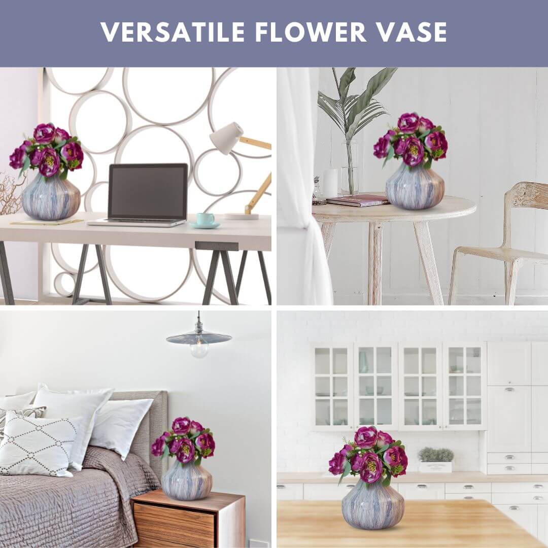 Metal Flower Vase | Multi Color - Behoma