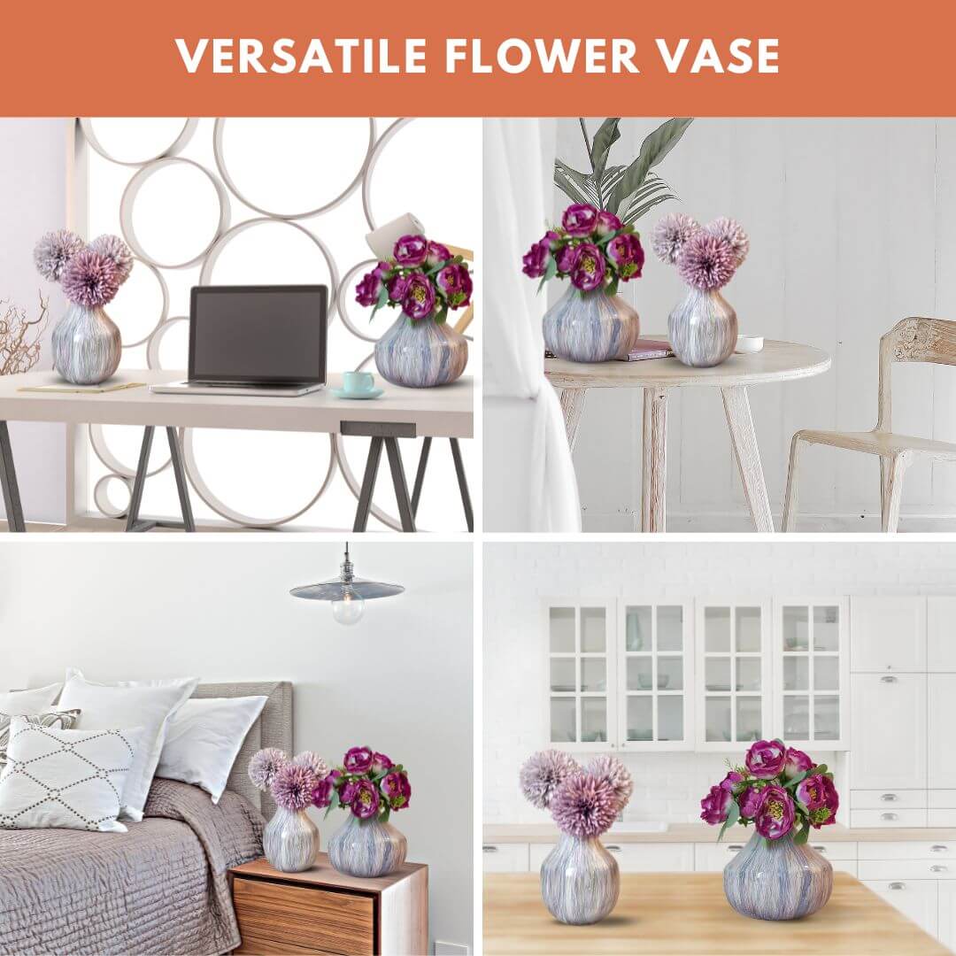 Metal Flower Vase | Multi Color - Behoma