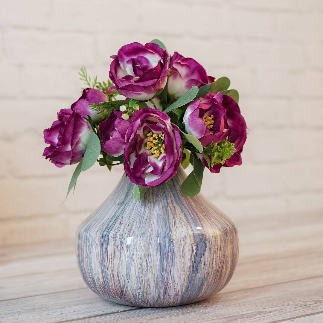 Metal Flower Vase | Multi Color - Behoma