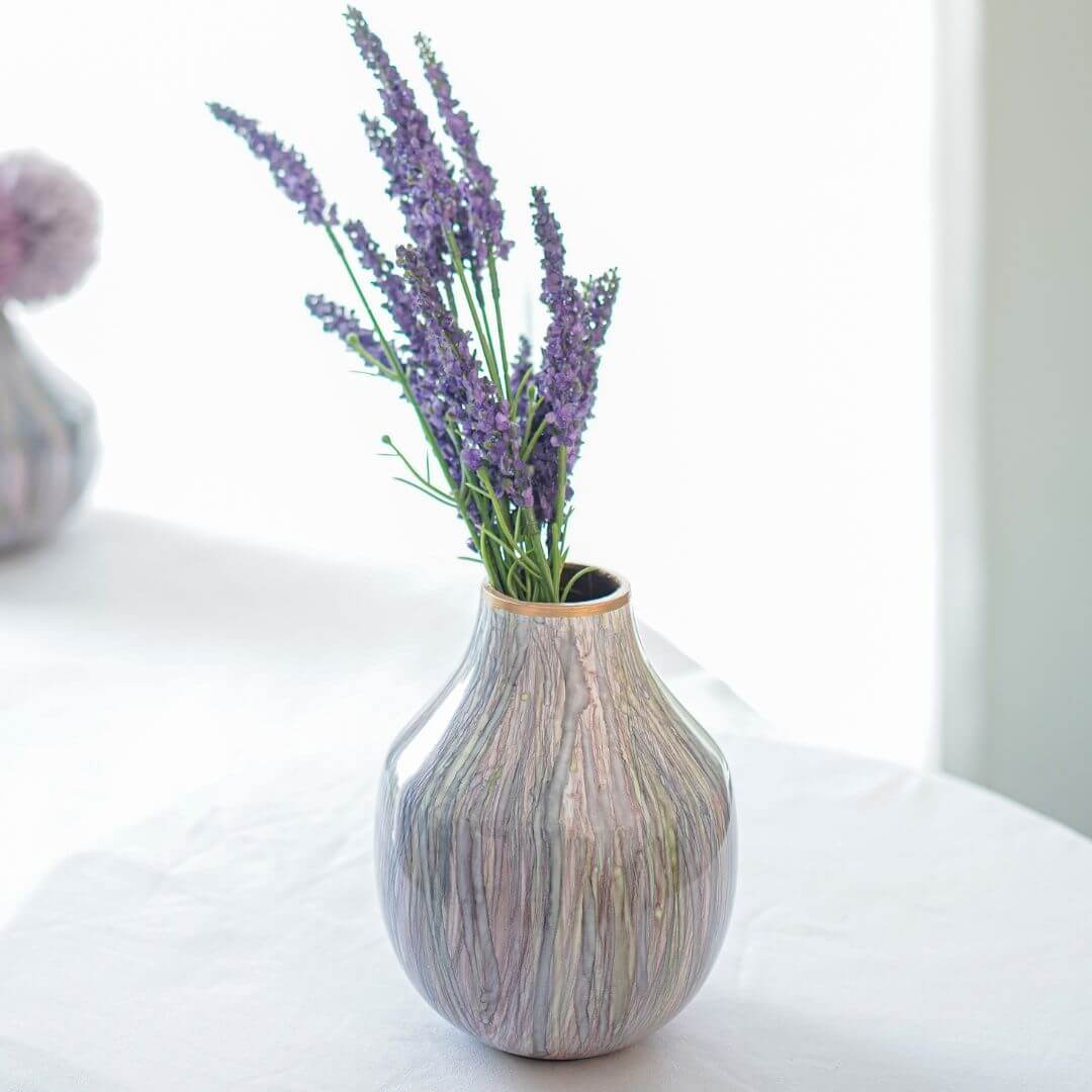 Metal Flower Vase | Multi Color - Behoma