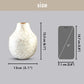 Metal Flower Vase, Off - white, 6.1'' - Behoma