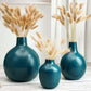 Metal Flower Vase | Opal Blue - Behoma