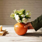 Metal Flower Vase | Rusty Orange - Behoma