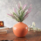 Metal Flower Vase | Rusty Orange - Behoma