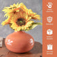 Metal Flower Vase | Rusty Orange - Behoma