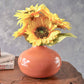 Metal Flower Vase | Rusty Orange - Behoma