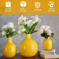 Metal Flower Vase set of 3 | Yellow - Behoma