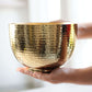 Metal Hammered Bowl Planter - Gold, 5.5'' - Behoma