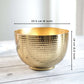 Metal Hammered Bowl Planter - Gold, 5.5'' - Behoma