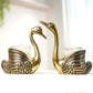 Metal Pair of Swans Candle Holders, (with candles) - Behoma