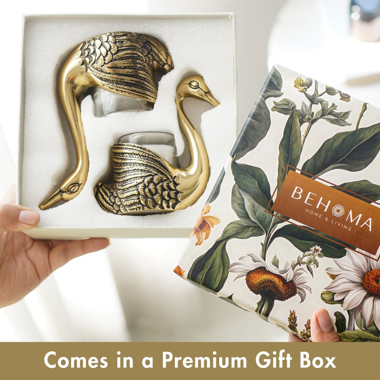 Metal Peacock Gift Hamper - Behoma