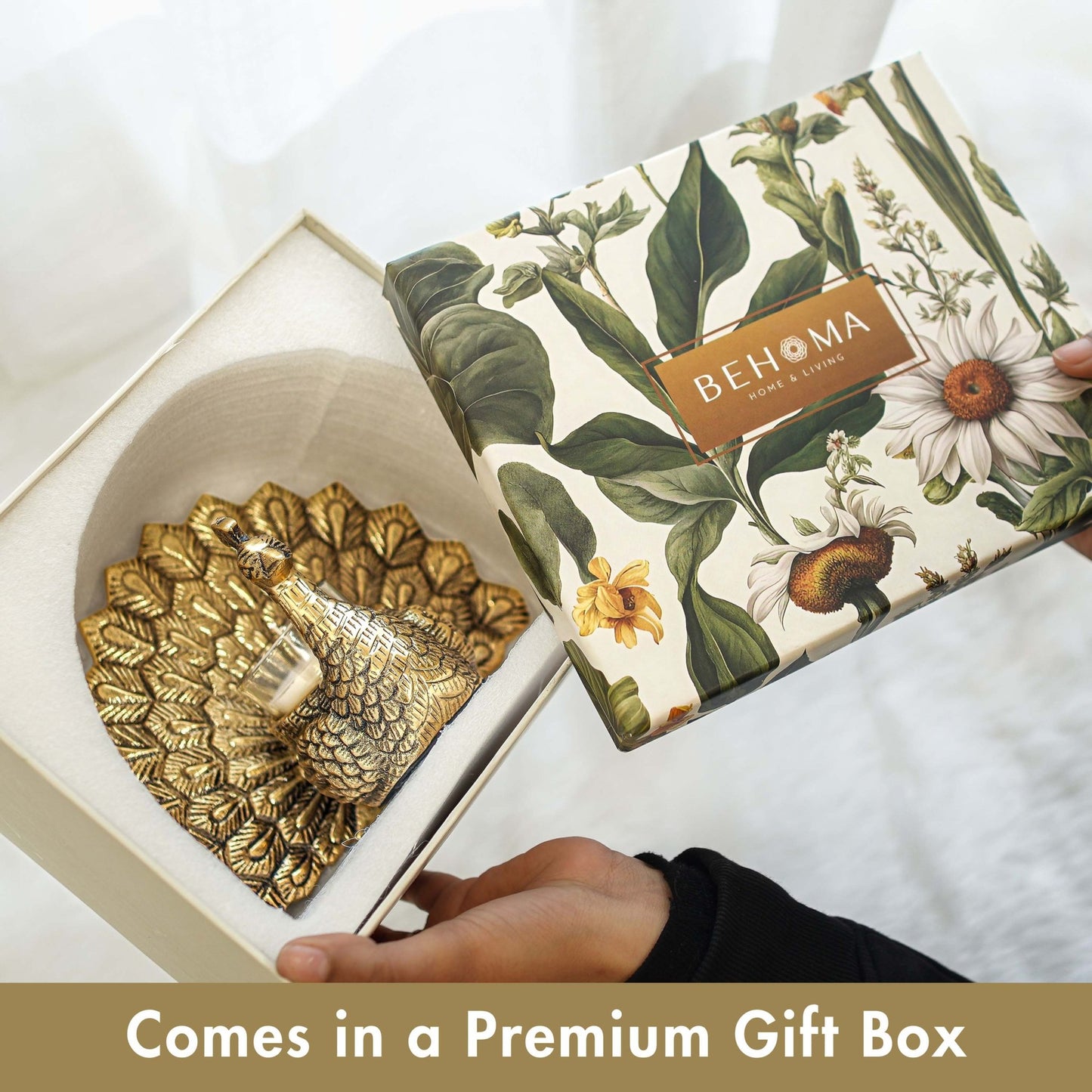 Metal Swan Gift Hamper - Behoma