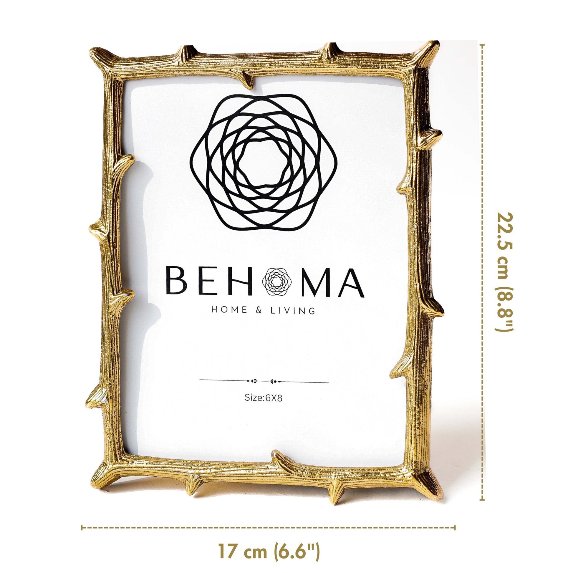 Metal Twig Frame - (6x8) - Behoma