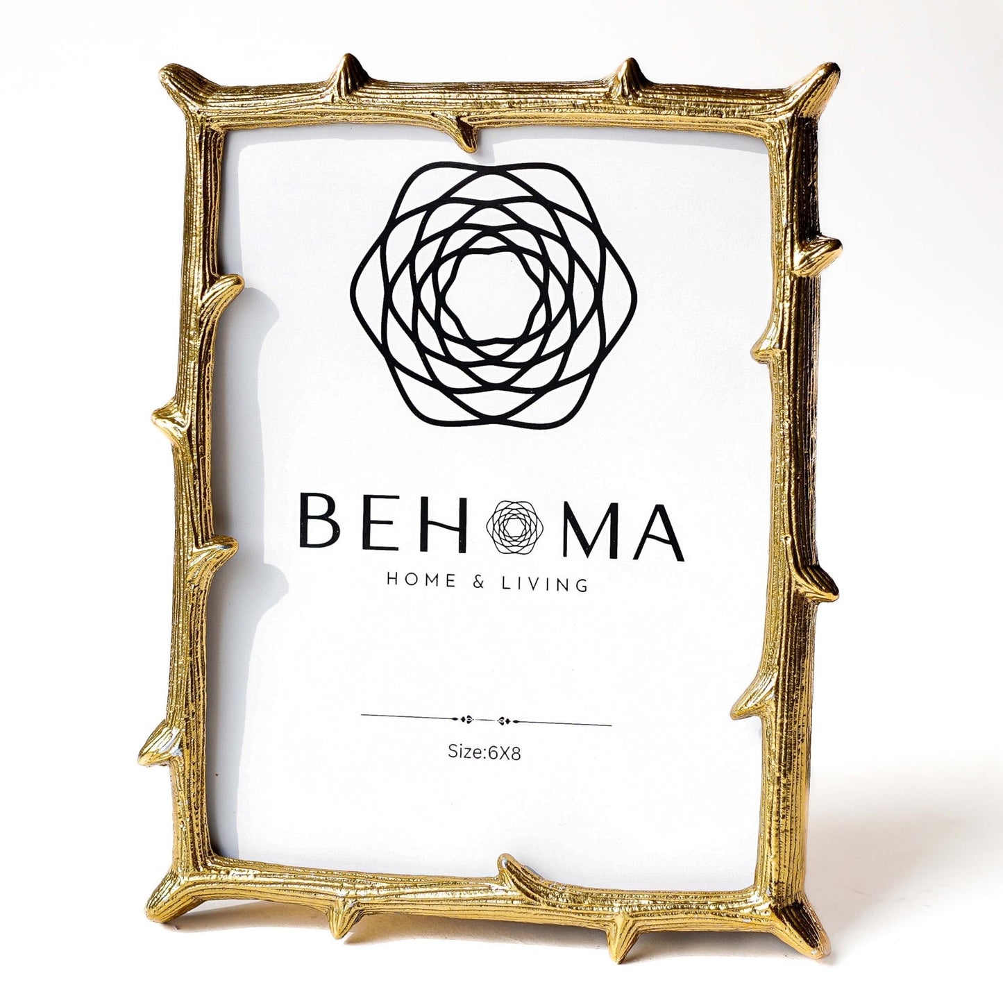 Metal Twig Frame, Gold - Set of 2 (8x6 & 6x4) - Behoma