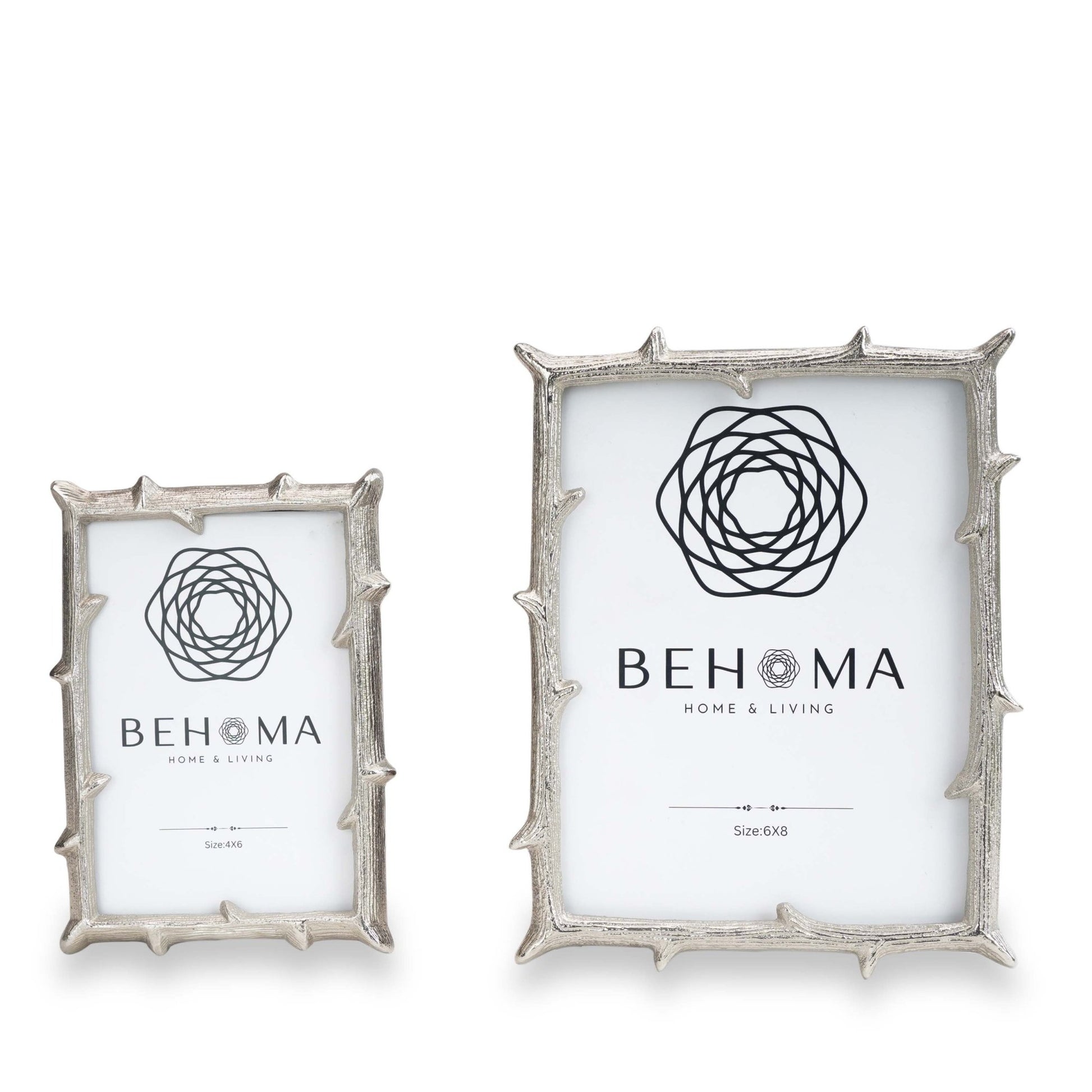 Metal Twig Frame, Silver - (4x6) - Behoma