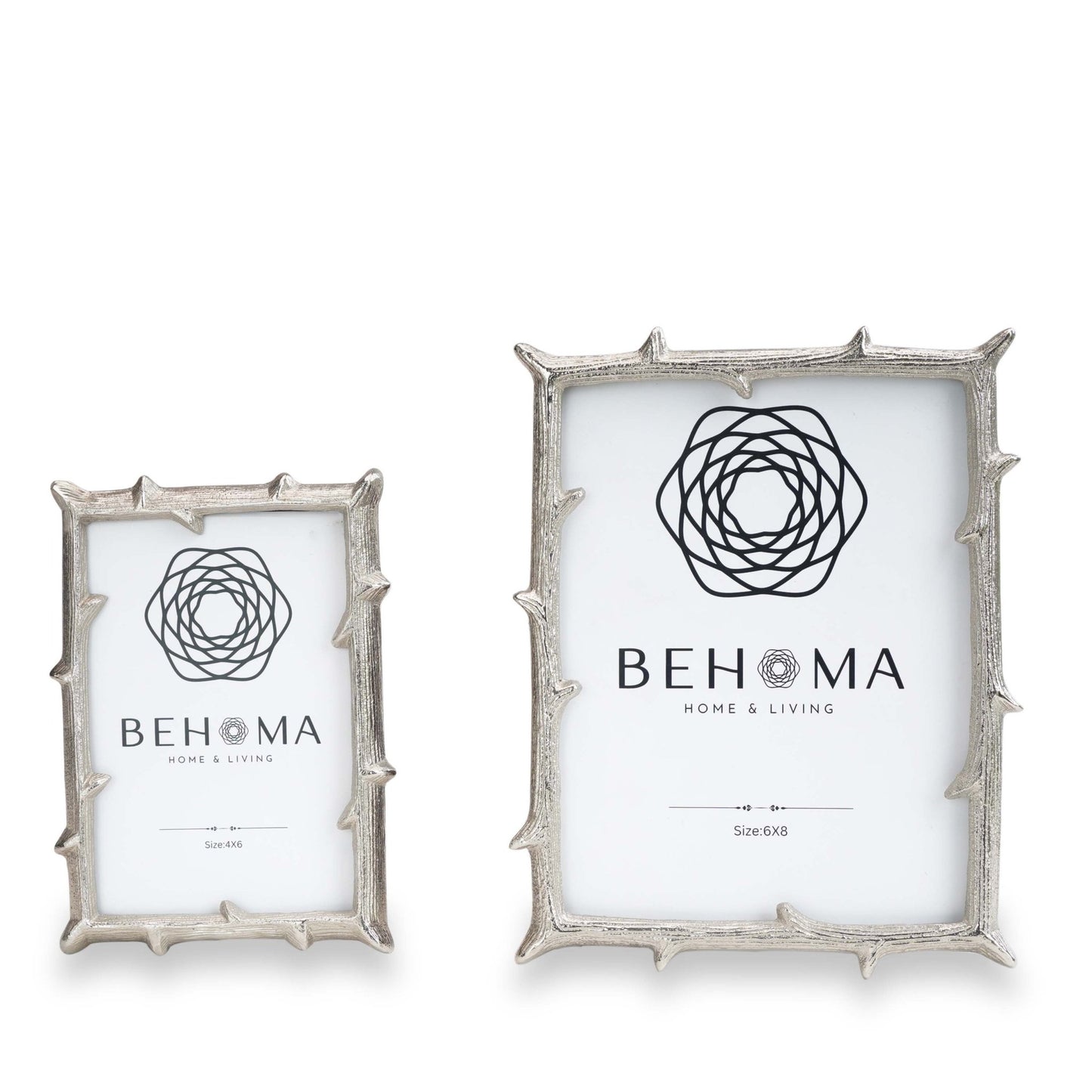 Metal Twig Frame, Silver - (6x8) - Behoma