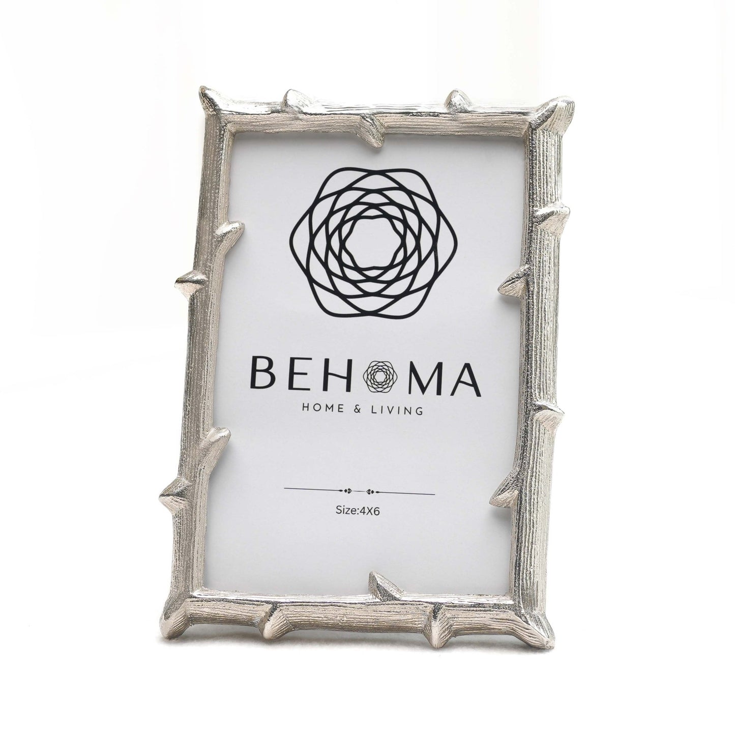 Metal Twig Frame, Silver - (6x8) - Behoma