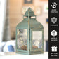 Miami Lantern, Rustic Dusk Green - 11.4''X 5.3'' - Behoma