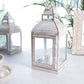 Miami Lantern, Rustic White - 10.8''X 5.3'' - Behoma