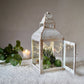 Miami Lantern, Rustic White - 11.4''X 5.3'' - Behoma