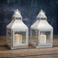 Miami Lantern, Rustic White - Set - Behoma